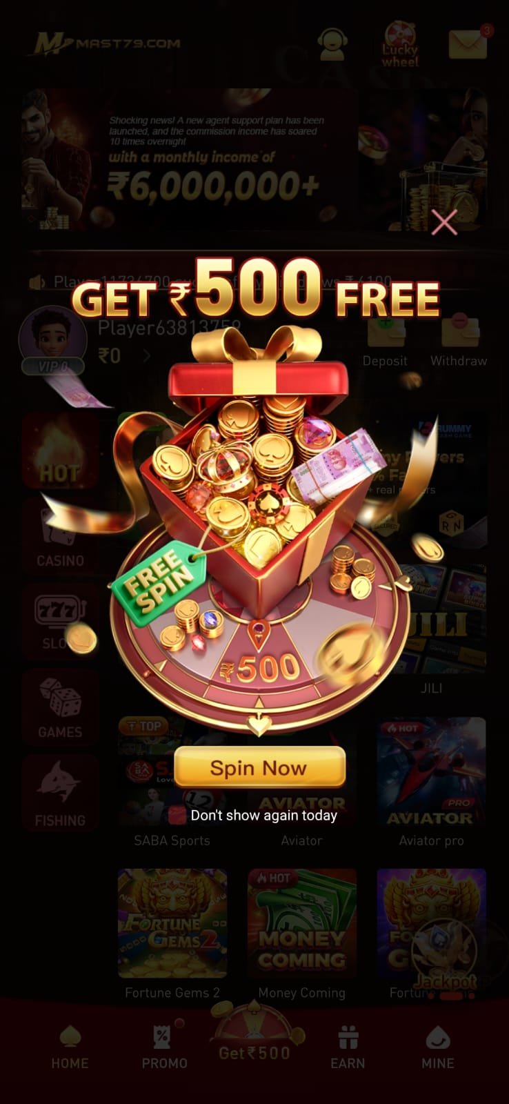 MAST79 game online gaming app interface